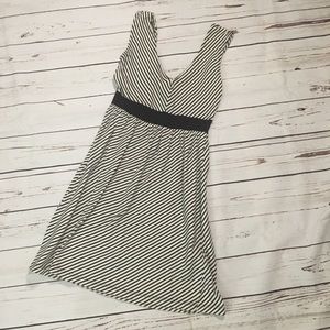 Soprano navy and white stripped dress